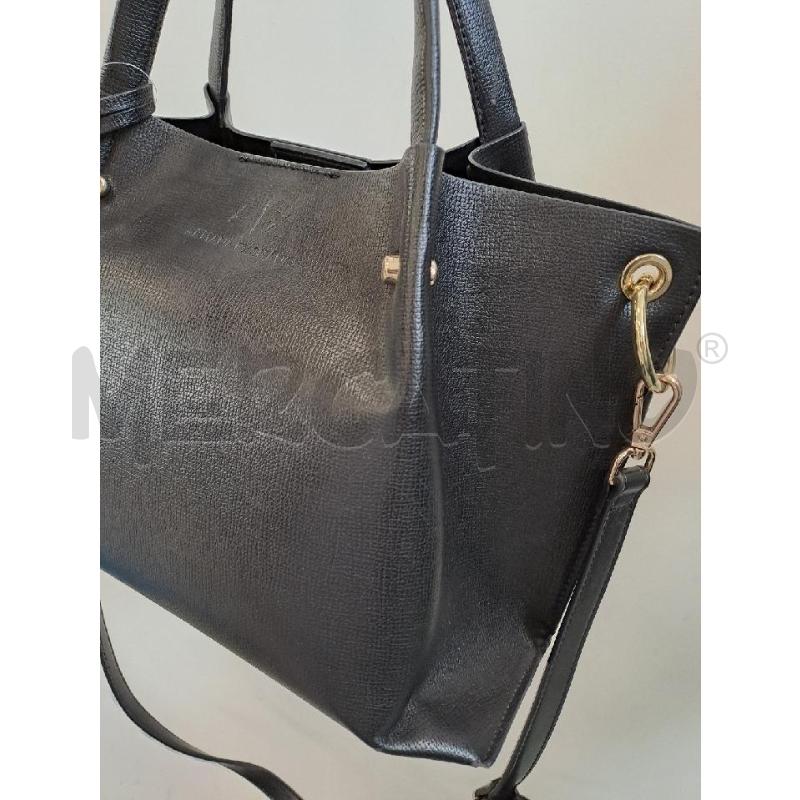 BORSA DONNA ARMANI EXCHANGE NERO DOPPIO MANICO | Mercatino dell'Usato Catanzaro 3