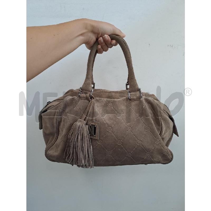 BORSA DONNA BLUMARINE BEIGE SCAMOSCIATA  | Mercatino dell'Usato Catanzaro 1