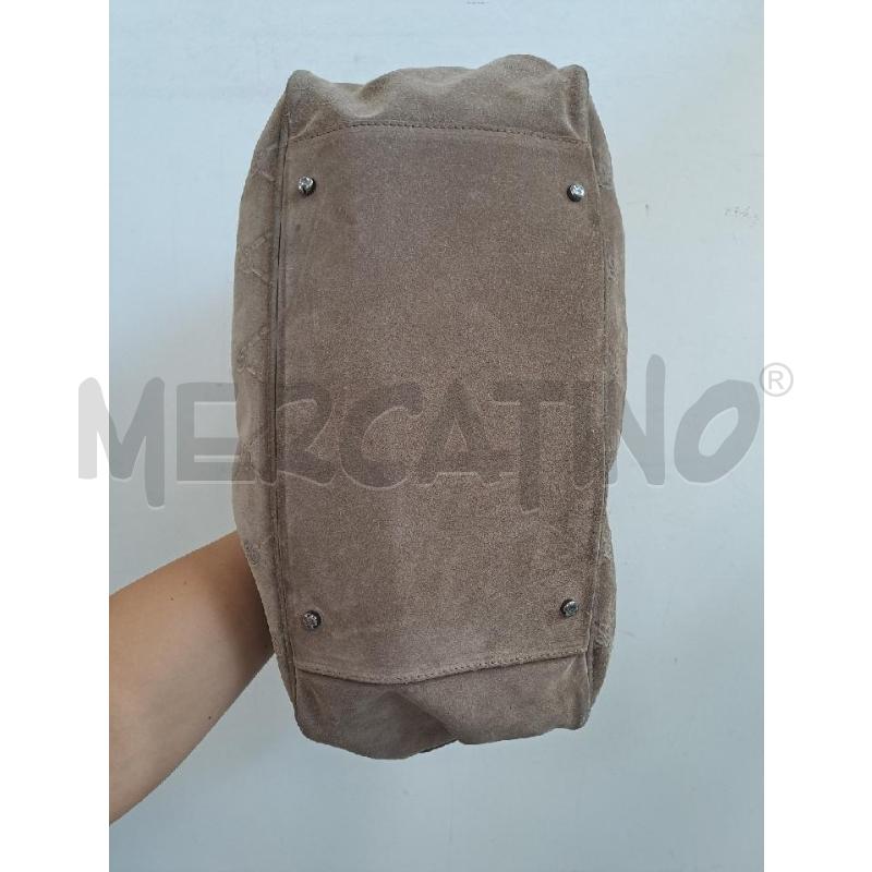 BORSA DONNA BLUMARINE BEIGE SCAMOSCIATA  | Mercatino dell'Usato Catanzaro 4