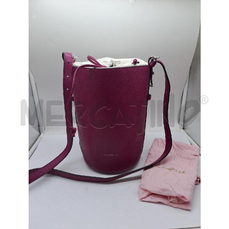 BORSA DONNA COCCINELLE A SECCHIELLO FUXIA  | Mercatino dell'Usato Catanzaro 1