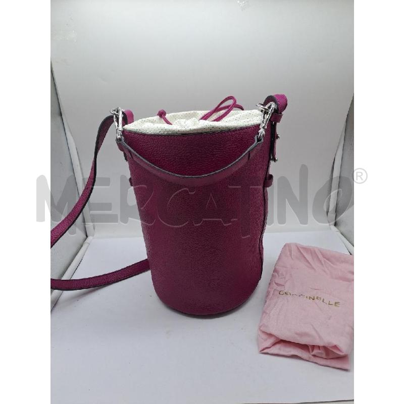 BORSA DONNA COCCINELLE A SECCHIELLO FUXIA  | Mercatino dell'Usato Catanzaro 3