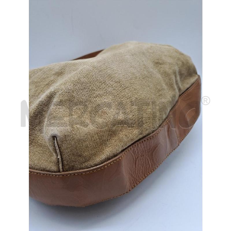 BORSA DONNA FURLA BEIGE TESSUTO MANICO PELLE MOD LUNA | Mercatino dell'Usato Catanzaro 3