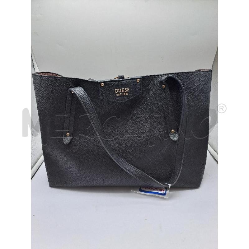 BORSA DONNA GUESS NERO INTERNO POCHETTE  | Mercatino dell'Usato Catanzaro 1