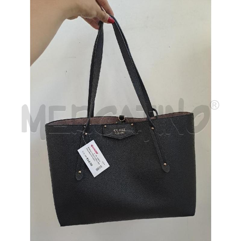 BORSA DONNA GUESS NERO INTERNO POCHETTE  | Mercatino dell'Usato Catanzaro 3