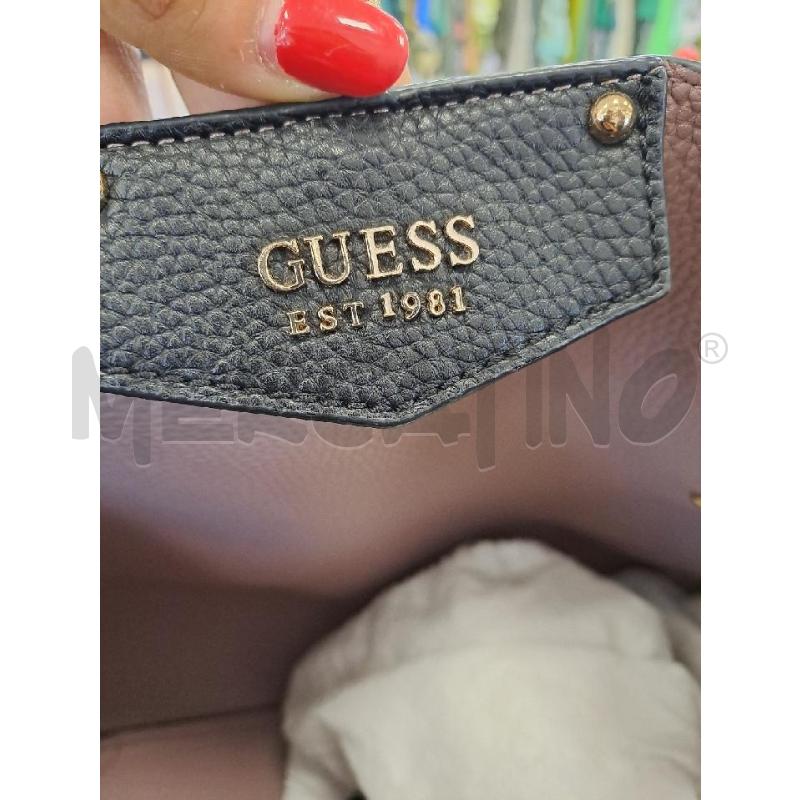 BORSA DONNA GUESS NERO INTERNO POCHETTE  | Mercatino dell'Usato Catanzaro 4