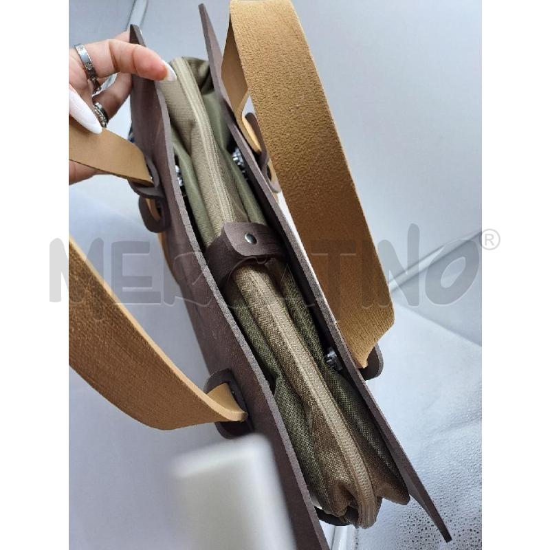 BORSA DONNA IOAMO MARONE BEIGE  | Mercatino dell'Usato Catanzaro 3