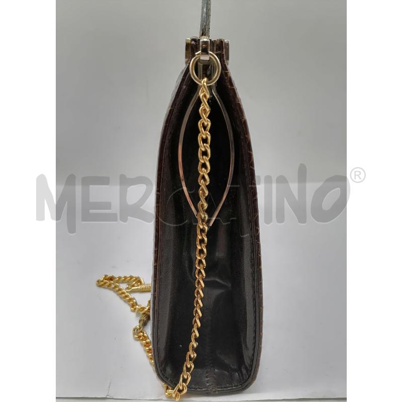 BORSA DONNA LINEA GIEMMEBI MARRONE PITONATA  | Mercatino dell'Usato Catanzaro 4