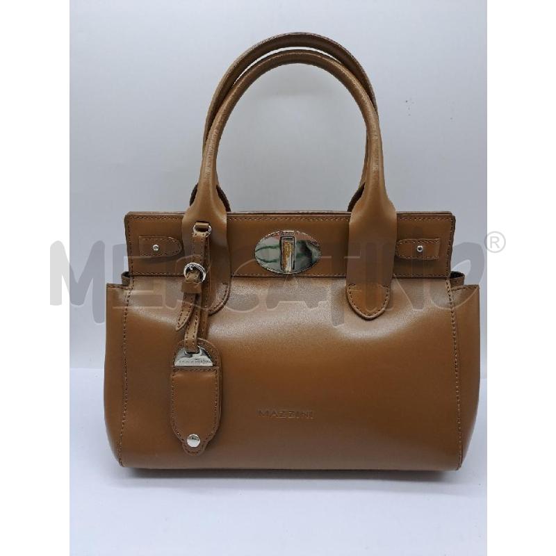 BORSA DONNA MAZZINI MARRONCINO VERA PELLE VERA | Mercatino dell'Usato Catanzaro 1