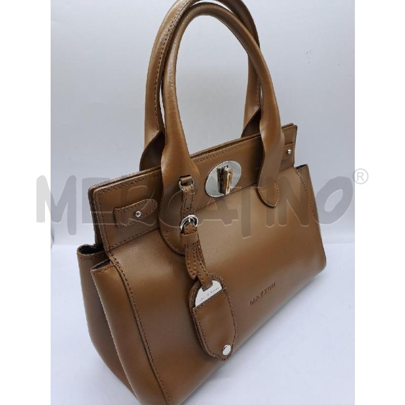 BORSA DONNA MAZZINI MARRONCINO VERA PELLE VERA | Mercatino dell'Usato Catanzaro 2