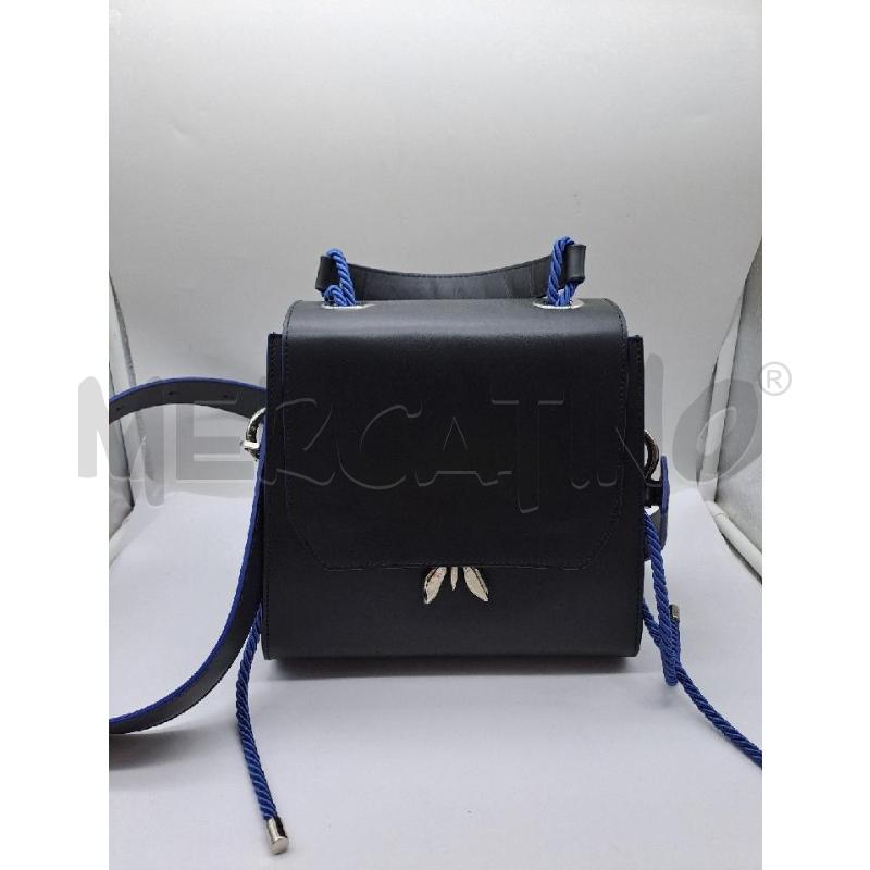 BORSA DONNA PATRIZIA PEPE SLEEPY FLY BAG BLU NOTTE | Mercatino dell'Usato Catanzaro 1