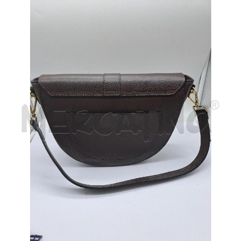 BORSA DONNA PELLE BAG PASSION MARONE MARTELLATA | Mercatino dell'Usato Catanzaro 3