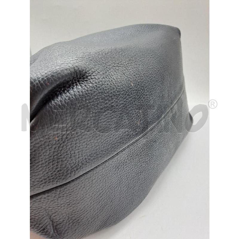 BORSA DONNA PELLE BLU DA SPALLA GANCIO GRANDE | Mercatino dell'Usato Catanzaro 3