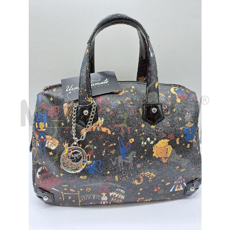 BORSA DONNA PIERO GUIDI BAULETTO SATCHEL WITH STRAP NERO | Mercatino dell'Usato Catanzaro 1