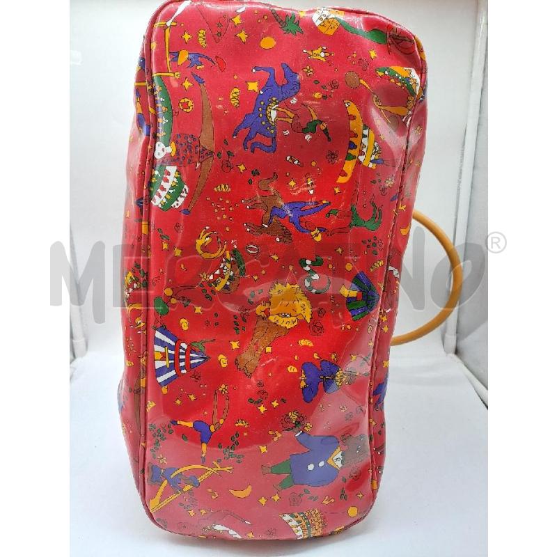 BORSA DONNA PIERO GUIDI ROSSO VERNICE MANICO CAMELLO | Mercatino dell'Usato Catanzaro 4