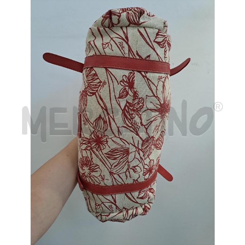 BORSA DONNA POLLINI BEIGE ROSSA  | Mercatino dell'Usato Catanzaro 4