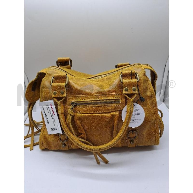 BORSA DONNA SENAPE VERA PELLE  | Mercatino dell'Usato Catanzaro 1