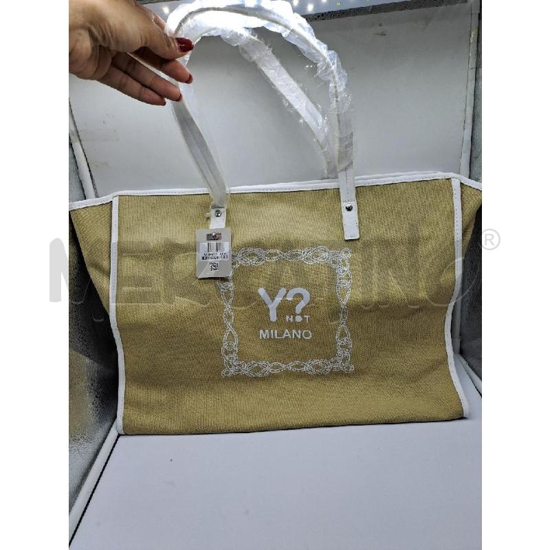 BORSA DONNA YNOT MARE BEIGE BIANCA  | Mercatino dell'Usato Catanzaro 1