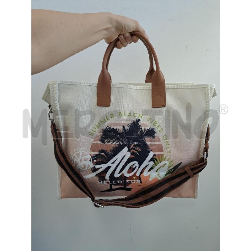 BORSA DONNA YNOT TESSUTO BIANCO ALOHA | Mercatino dell'Usato Catanzaro 1