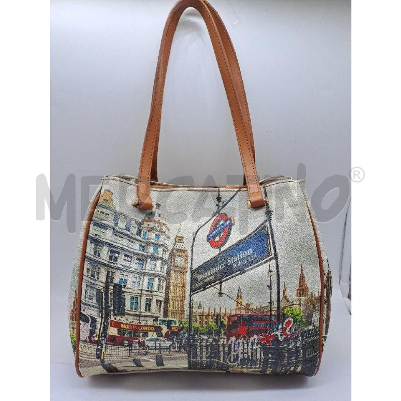 BORSA DONNA Y NOT MARRONE BEIGE  | Mercatino dell'Usato Catanzaro 1
