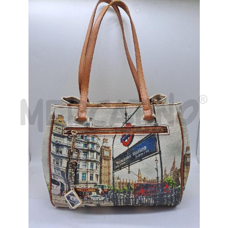 BORSA DONNA Y NOT MARRONE BEIGE  | Mercatino dell'Usato Catanzaro 2