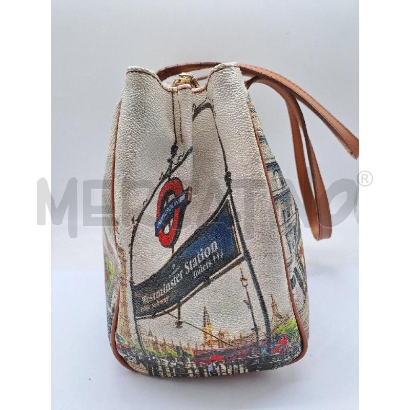BORSA DONNA Y NOT MARRONE BEIGE  | Mercatino dell'Usato Catanzaro 3