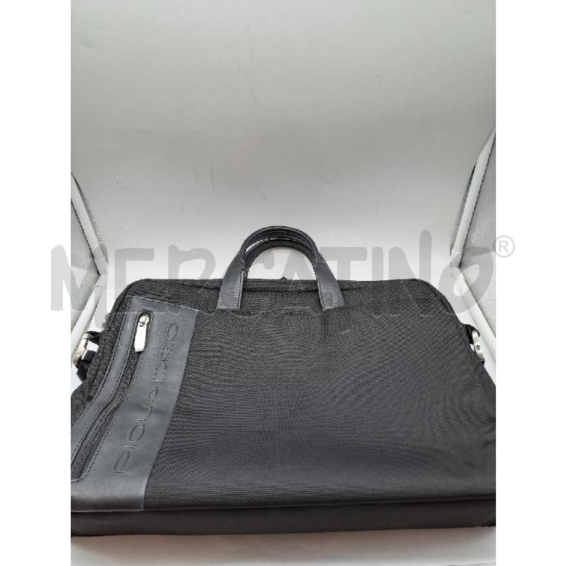 BORSA LAVORO PQUADRO TESSUTO NERO DOPPIO MANICO  | Mercatino dell'Usato Catanzaro 1