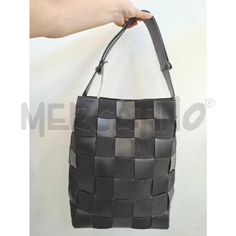 BORSA PELLE LIVIANA CONTI MAXI BORSA INTRECCIO | Mercatino dell'Usato Catanzaro 1