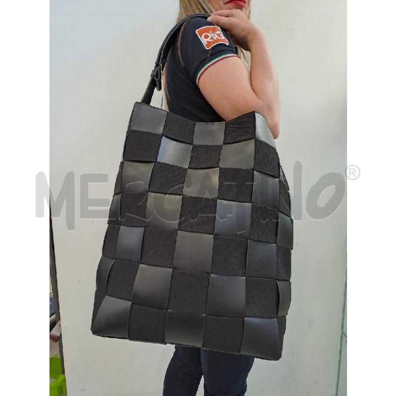 BORSA PELLE LIVIANA CONTI MAXI BORSA INTRECCIO | Mercatino dell'Usato Catanzaro 3