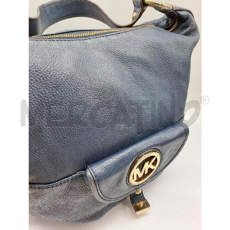 BORSA PELLE MICHAEL KORS BLU  | Mercatino dell'Usato Catanzaro 4