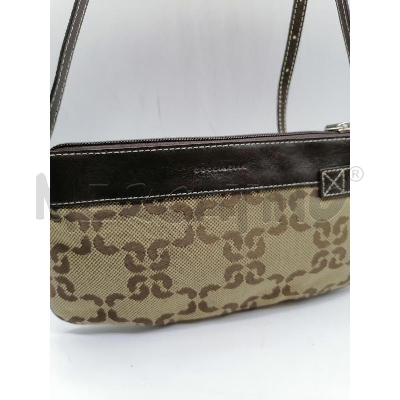 BORSETTA DONNA COCCINELLE STAMPA MONOGRAM BEIGE MARRONE | Mercatino dell'Usato Catanzaro 3