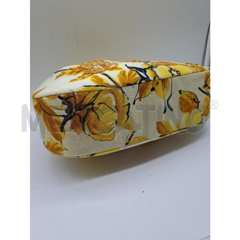 BORSETTA DONNA LUISA SPAGNOLI BEIGE GIALLO GANCI A PALLINE | Mercatino dell'Usato Catanzaro 3