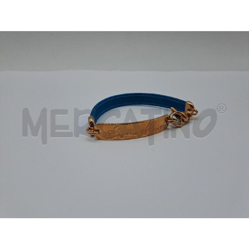 BRACCIALE BRONZALLURE CINTURINO PELLE AZZURRO | Mercatino dell'Usato Catanzaro 1