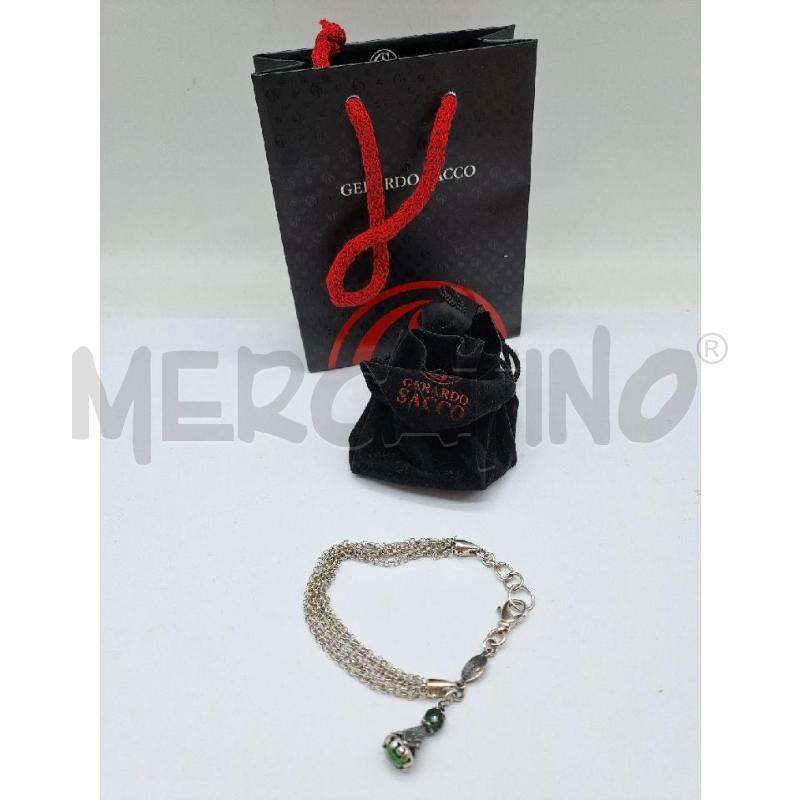 BRACCIALE GERARDO SACCO CATENA TROTTOLA VERDE | Mercatino dell'Usato Catanzaro 1