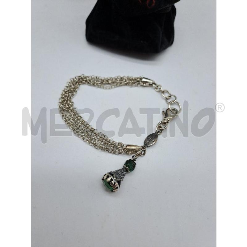 BRACCIALE GERARDO SACCO CATENA TROTTOLA VERDE | Mercatino dell'Usato Catanzaro 2