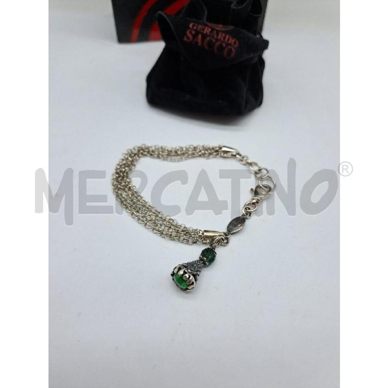 BRACCIALE GERARDO SACCO CATENA TROTTOLA VERDE | Mercatino dell'Usato Catanzaro 3
