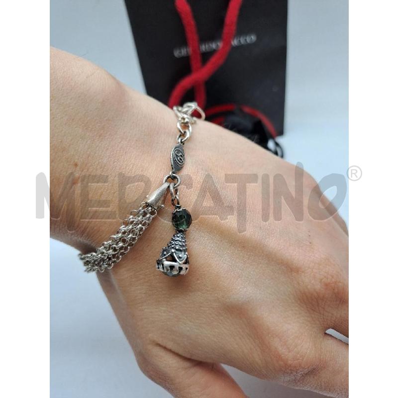 BRACCIALE GERARDO SACCO CATENA TROTTOLA VERDE | Mercatino dell'Usato Catanzaro 4