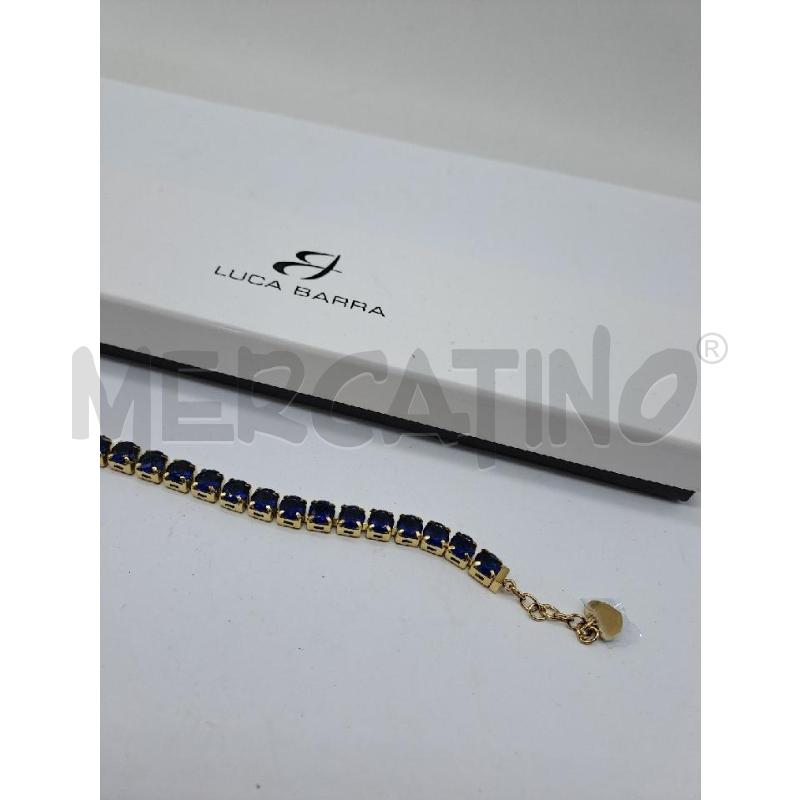BRACCIALE LUCA BARRA STRASS BLU | Mercatino dell'Usato Catanzaro 2
