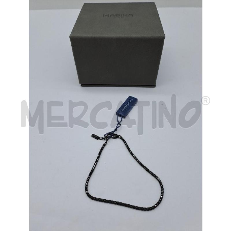 BRACCIALE MABINA UOMO TENNIS NERO | Mercatino dell'Usato Catanzaro 1