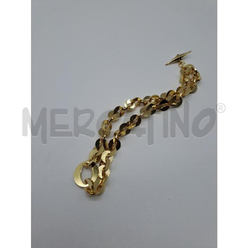 BRACCIALE UNOAERRE CATENA TONDA DORATA OTTONE | Mercatino dell'Usato Catanzaro 2