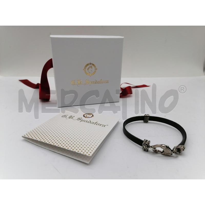 BRACCIALE UOMO DI PELLE CON DRAGO G. B. SPADAFORA | Mercatino dell'Usato Catanzaro 1