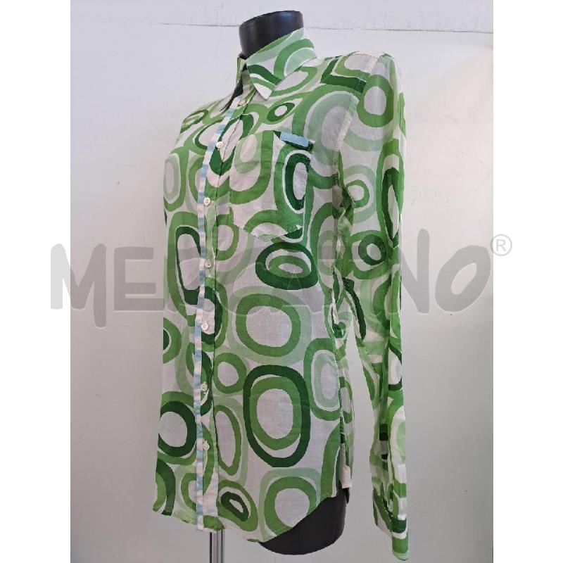 CAMICIA DONNA D&G BIANOC CERCHI VERDE  | Mercatino dell'Usato Catanzaro 2