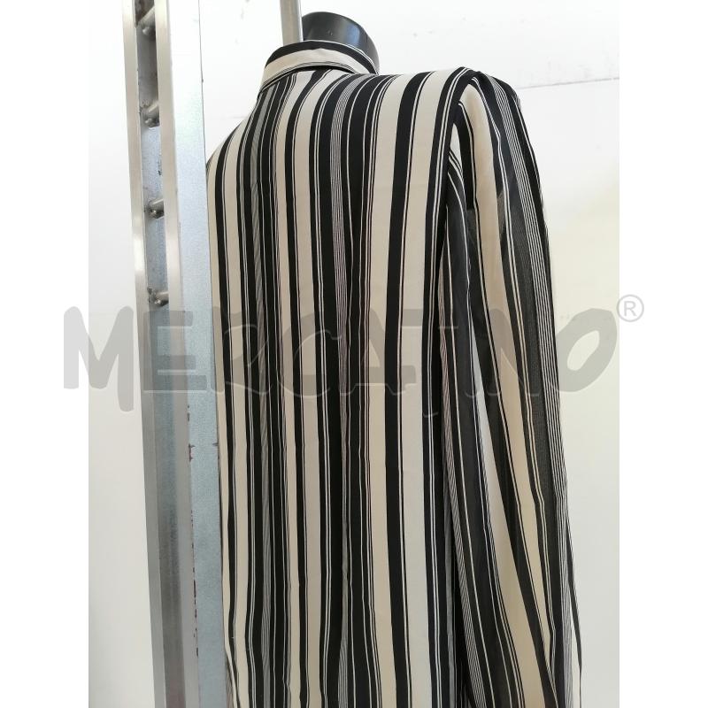 CAMICIA DONNA LUISA SPAGNOLI VELATA RIGE BEGIE NERO | Mercatino dell'Usato Catanzaro 3