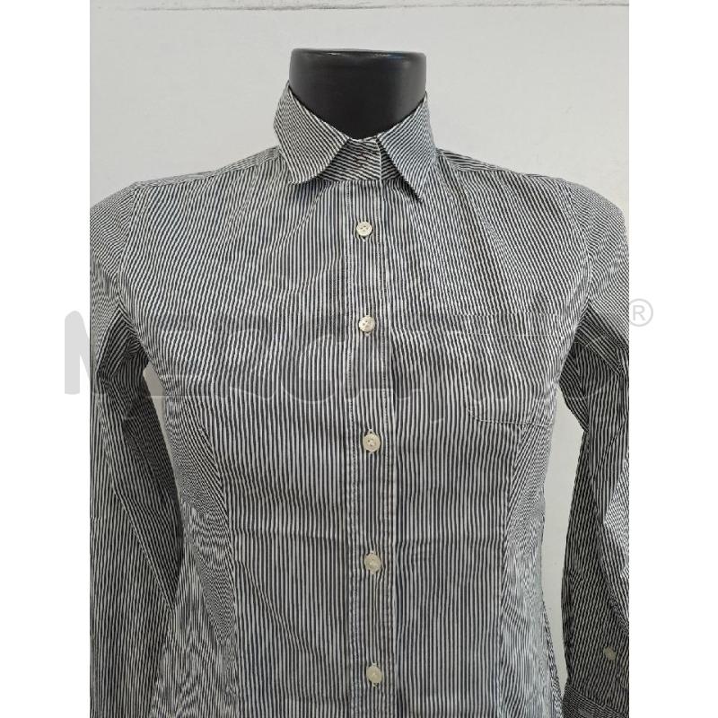CAMICIA DONNA MARELLA RIGHE GRIGIO SCURO BIANCO  | Mercatino dell'Usato Catanzaro 2