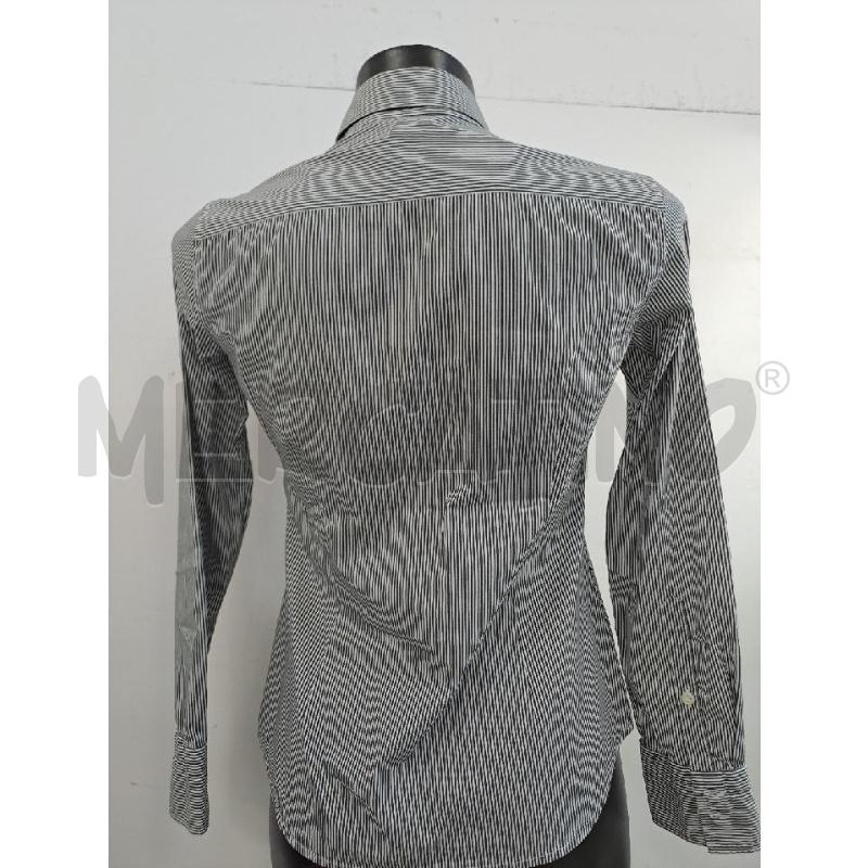 CAMICIA DONNA MARELLA RIGHE GRIGIO SCURO BIANCO  | Mercatino dell'Usato Catanzaro 3