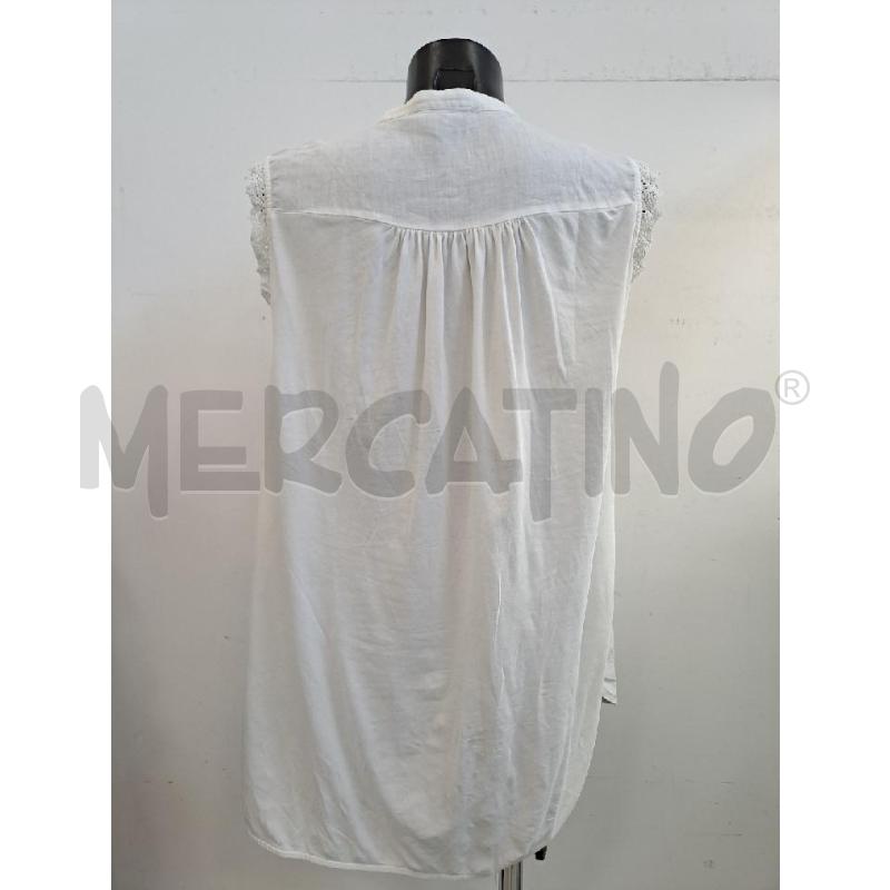 CAMICIA DONNA MAX MARA BIANCO LINO TRAFORATO  | Mercatino dell'Usato Catanzaro 3