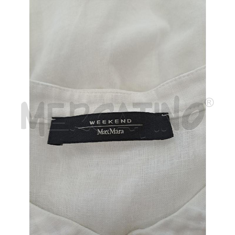 CAMICIA DONNA MAX MARA BIANCO LINO TRAFORATO  | Mercatino dell'Usato Catanzaro 4