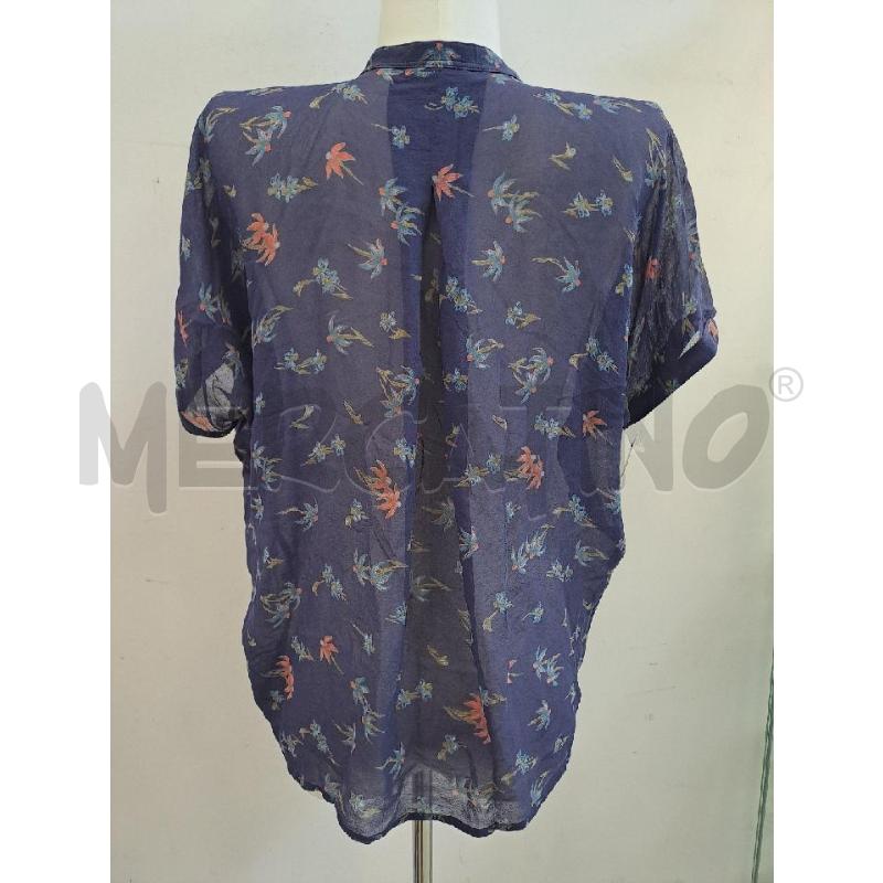 CAMICIA DONNA VERSACE BLU FIORE RUGGINE  | Mercatino dell'Usato Catanzaro 3