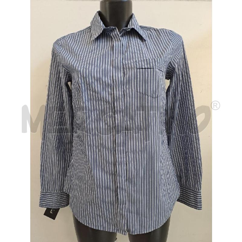 CAMICIA DONNA WEEKEND MAXMARA BLU RIGHE BIANCO AZZURRO | Mercatino dell'Usato Catanzaro 1
