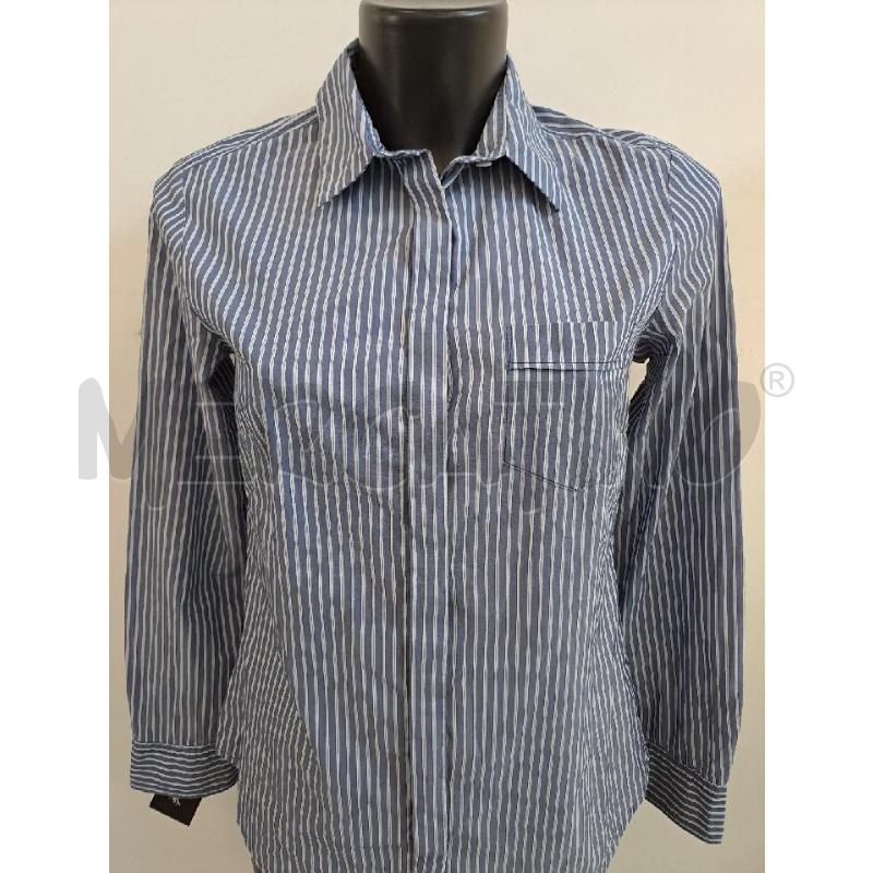 CAMICIA DONNA WEEKEND MAXMARA BLU RIGHE BIANCO AZZURRO | Mercatino dell'Usato Catanzaro 2