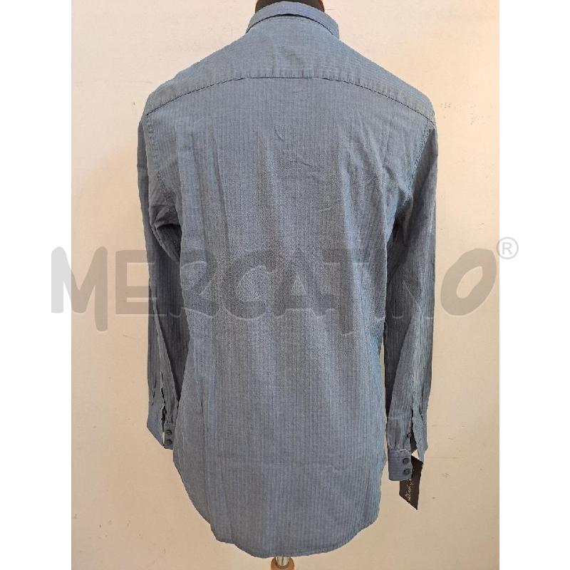 CAMICIA UOMO CALVIN CKLEIN BLU RIGHE | Mercatino dell'Usato Catanzaro 3